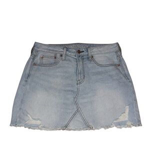 American Eagle Outfitters Blue Mini Skirt Casual